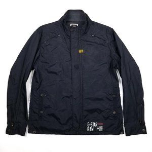 G- Star Raw Navy Blue Recolite Nylon Overshirt XXL